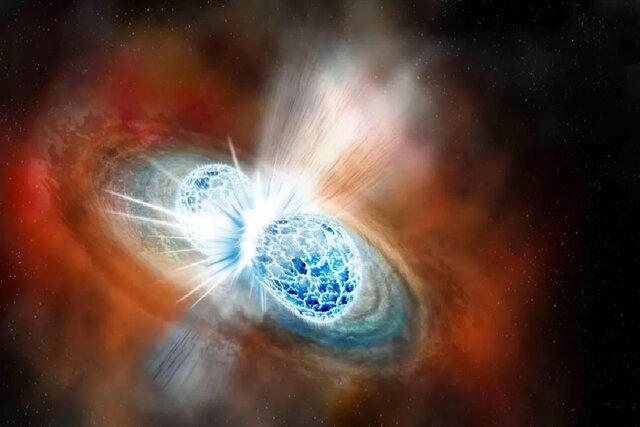 لحظه ترسناک برخورد ستاره های نوترونی+عکس
